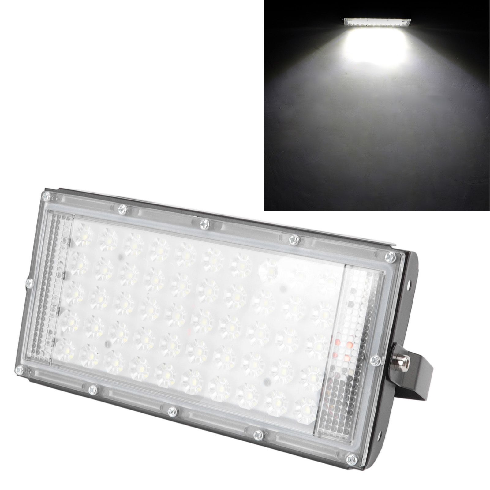 LED Flood Light 50W IP66 Waterproof 6000K White LED 180 Degrees Adjustment view 11