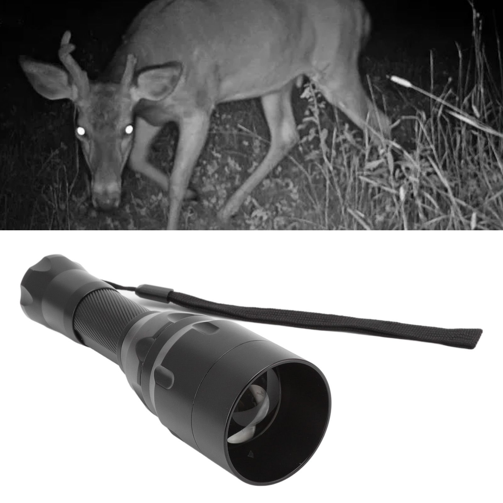 IR Flashlight LED 850nm Infrared Hunting Flashlight with Night Vision for view 11