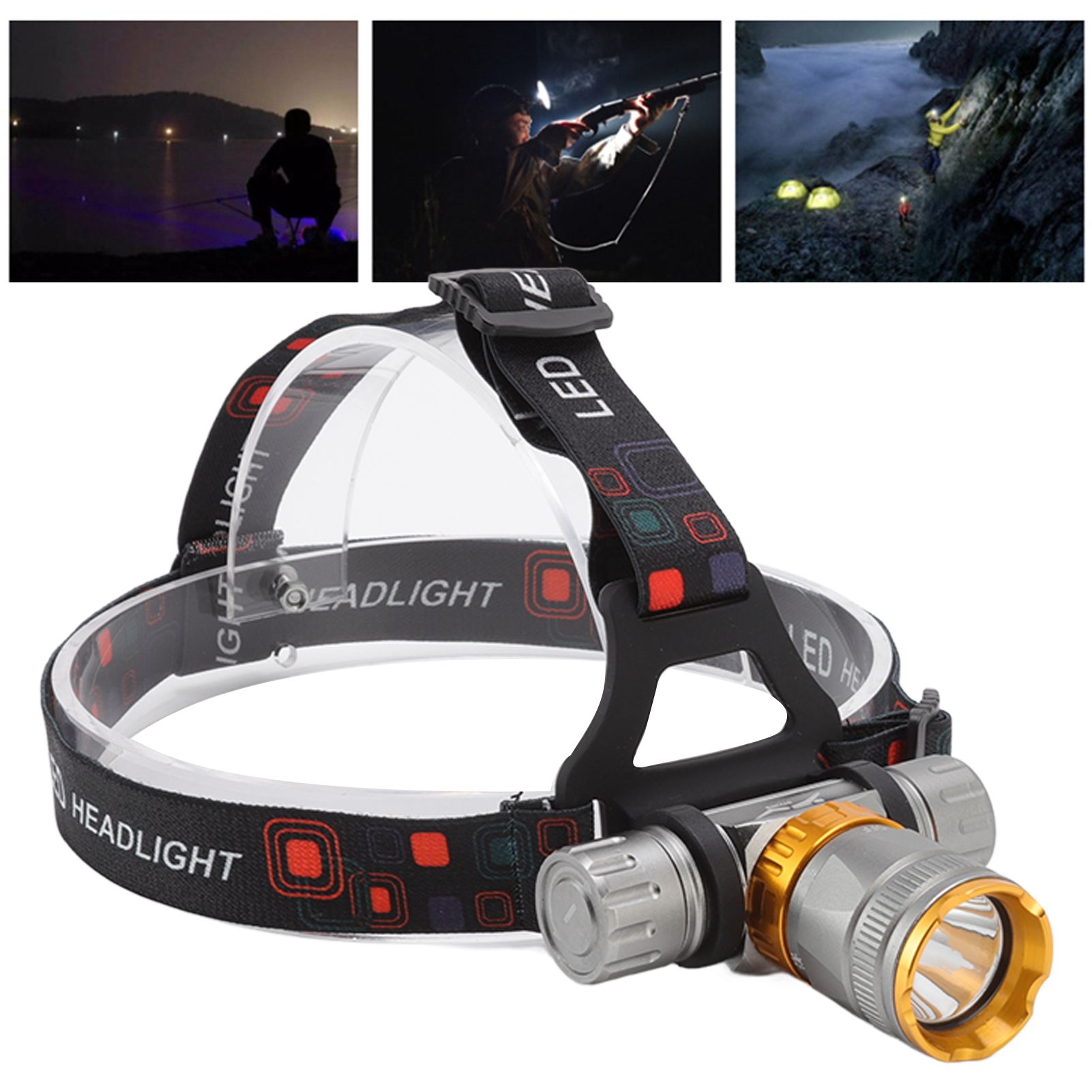 LED Diving Headlight Aluminum Alloy IPX8 Waterproof Super Bright 1500LM 5 view 11