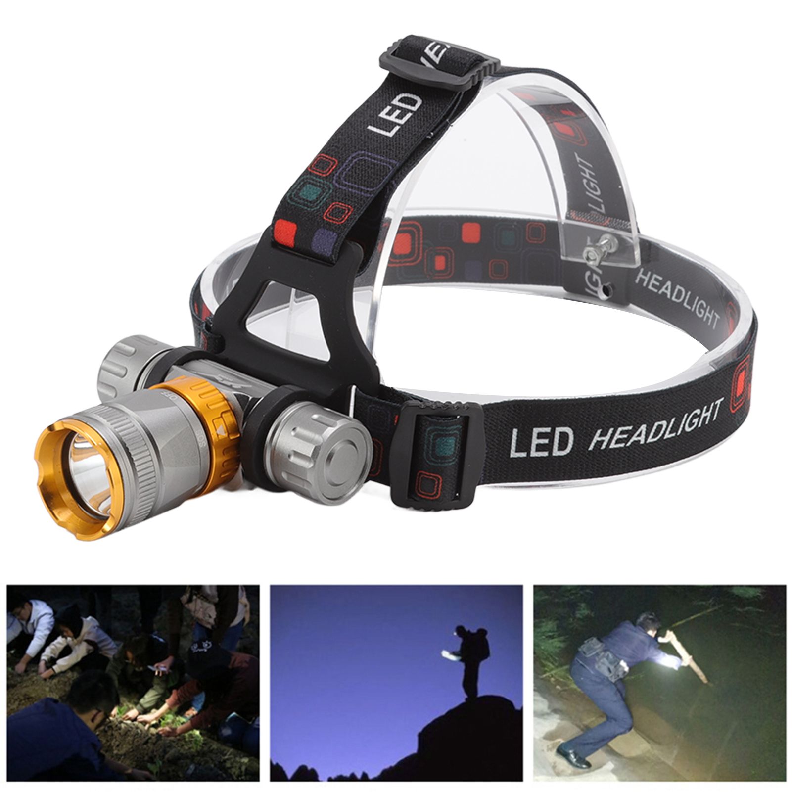 LED Diving Headlight Aluminum Alloy IPX8 Waterproof Super Bright 1500LM 5 view 12