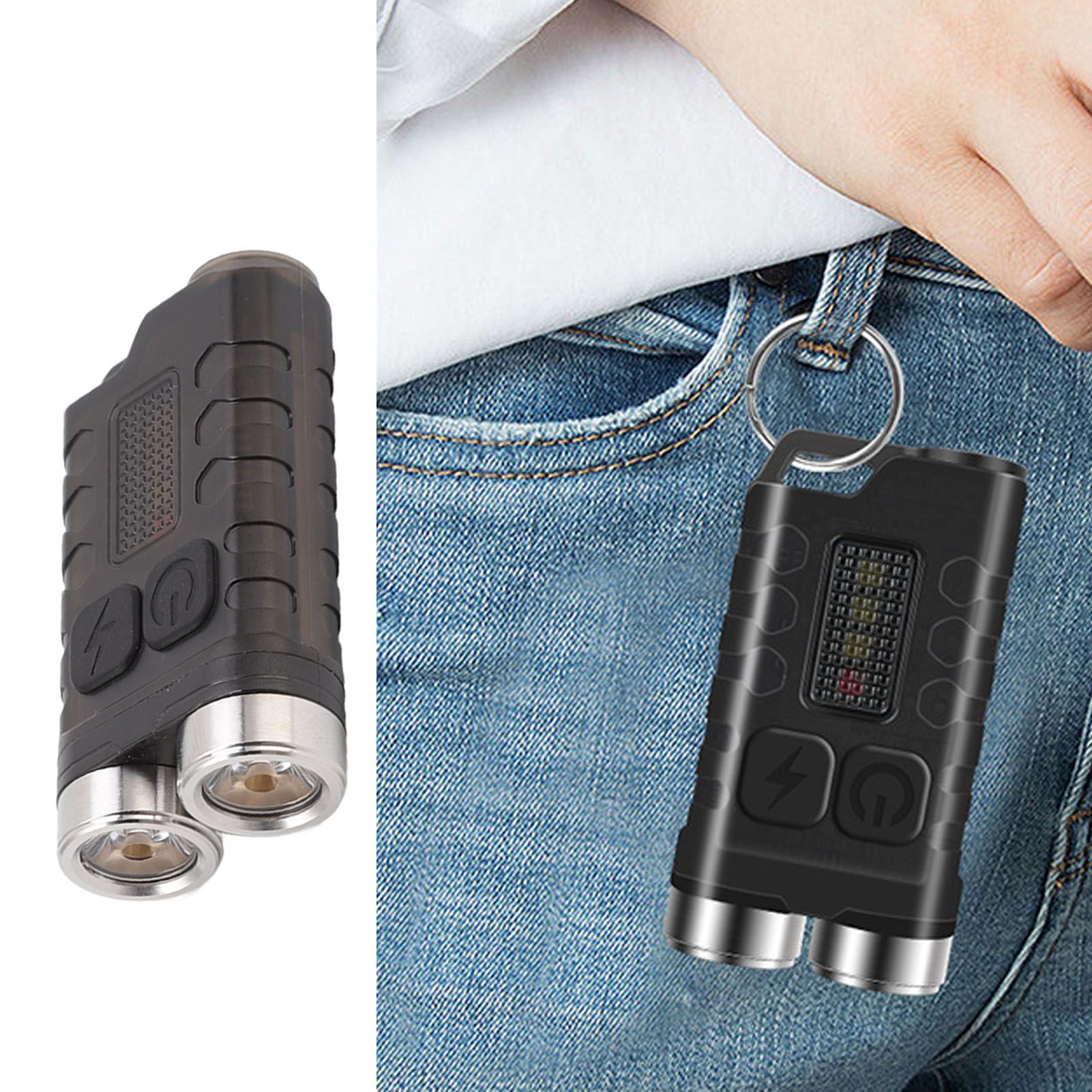 V3 Mini Keychain Flashlight USB Rechargeable Small Flashlight Outdoor view 11