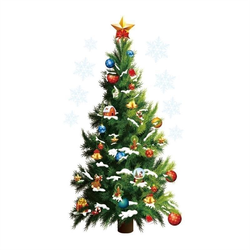Christmas Tree Wall Stickers Wall Art Removable Home Window Wall Stickers view 3