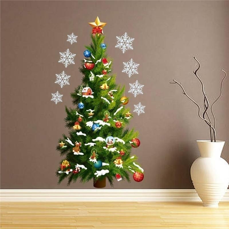 Christmas Tree Wall Stickers Wall Art Removable Home Window Wall Stickers view 9