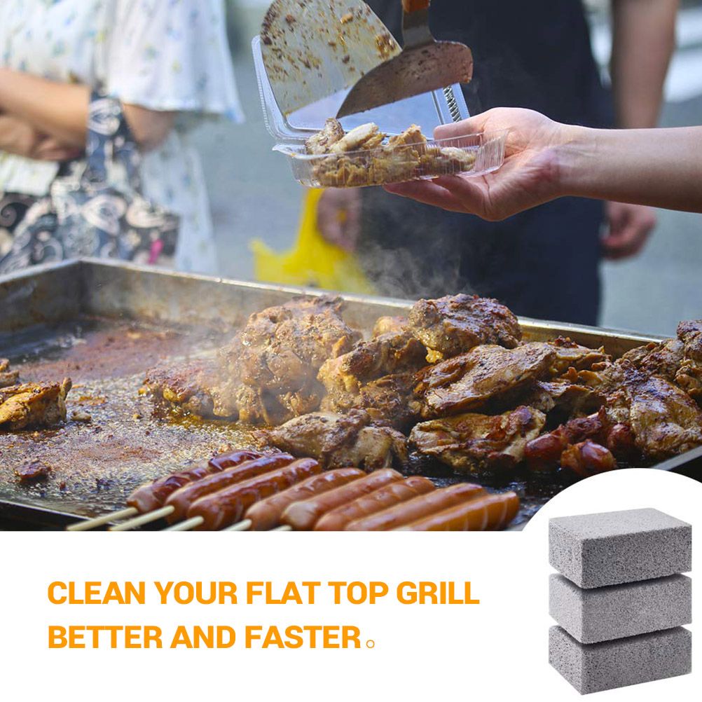 4Pcs Grill Cleaning Bricks Blocks Reusable Descaling Cleaning Pumice Stones view 8