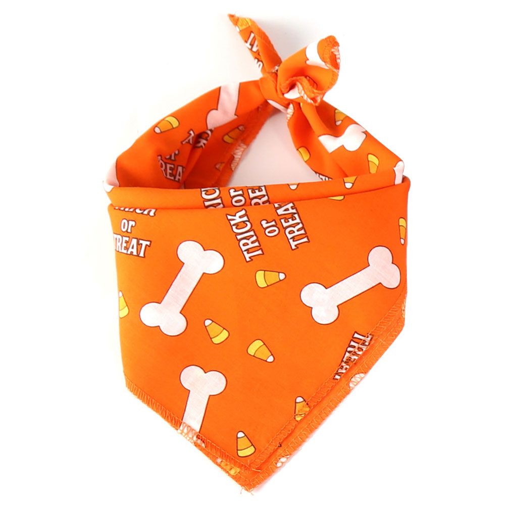 Halloween Dog Bandanas Pet Collar Bandana Pet Scarf Neckerchief Washable Dog view 4