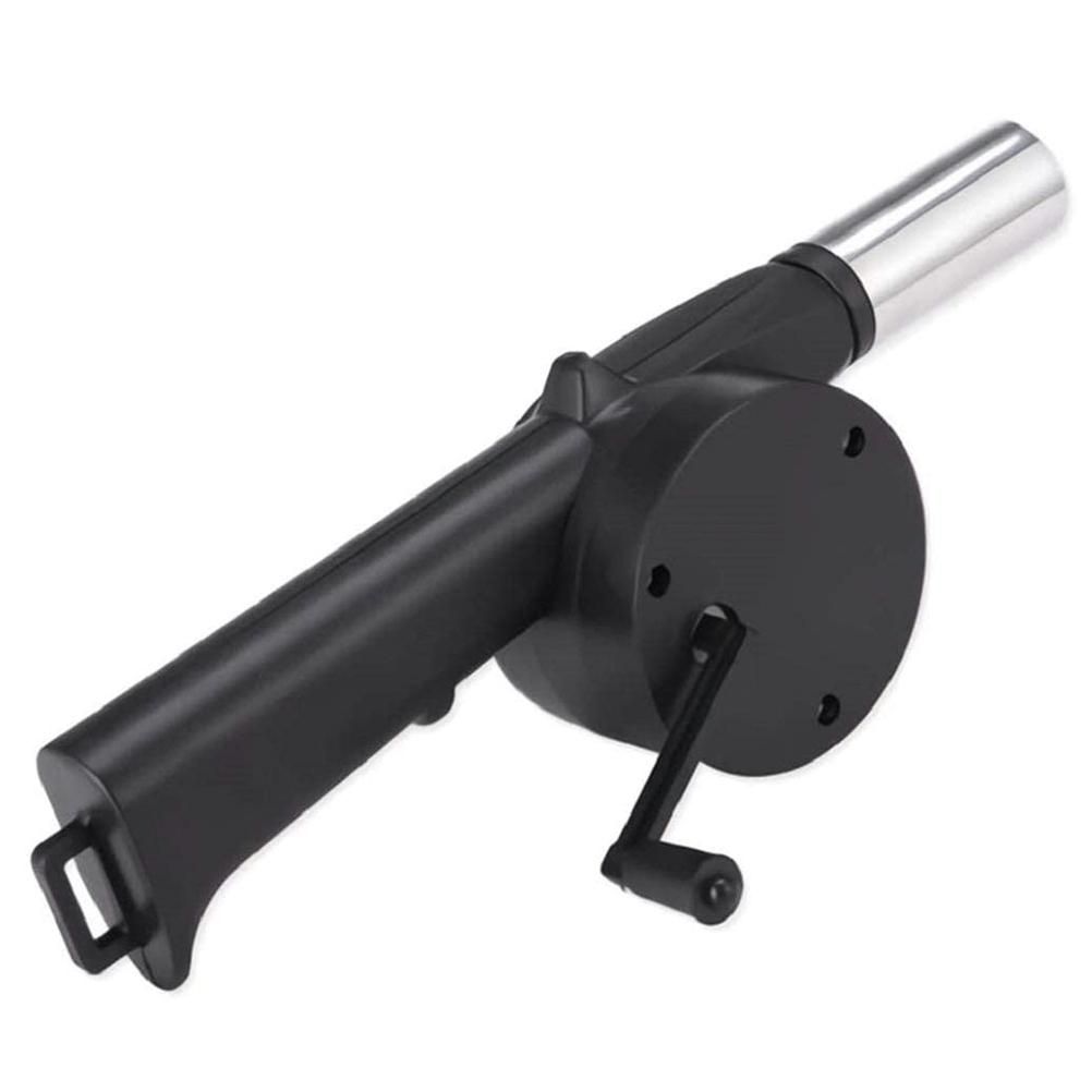 Portable Mini Air Blower 25cm Manual Hand Crank Bellows for Barbecue Fire Air