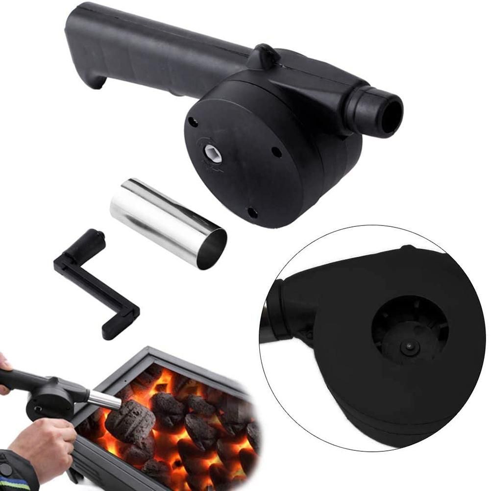 Portable Mini Air Blower 25cm Manual Hand Crank Bellows for Barbecue Fire Air view 3