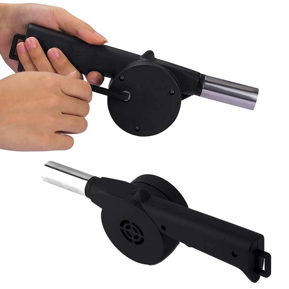 Portable Mini Air Blower 25cm Manual Hand Crank Bellows for Barbecue Fire Air view 4