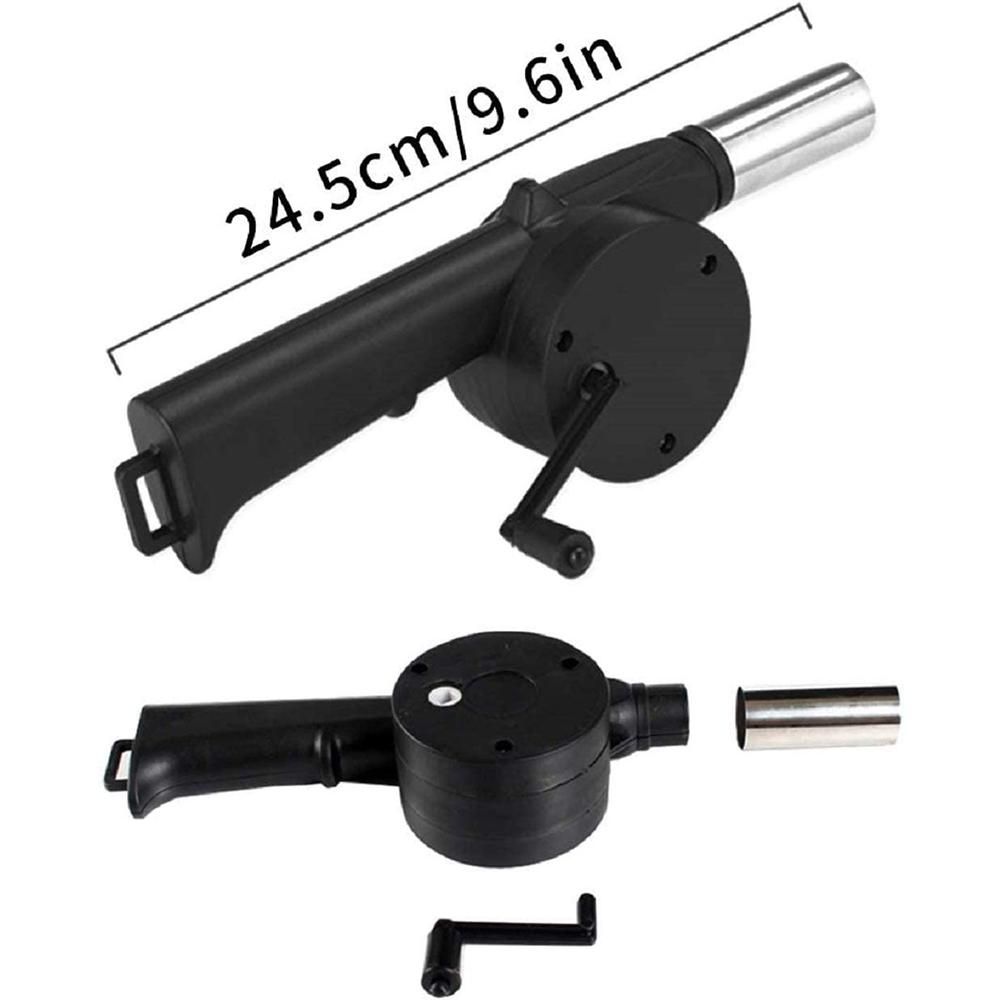 Portable Mini Air Blower 25cm Manual Hand Crank Bellows for Barbecue Fire Air view 5