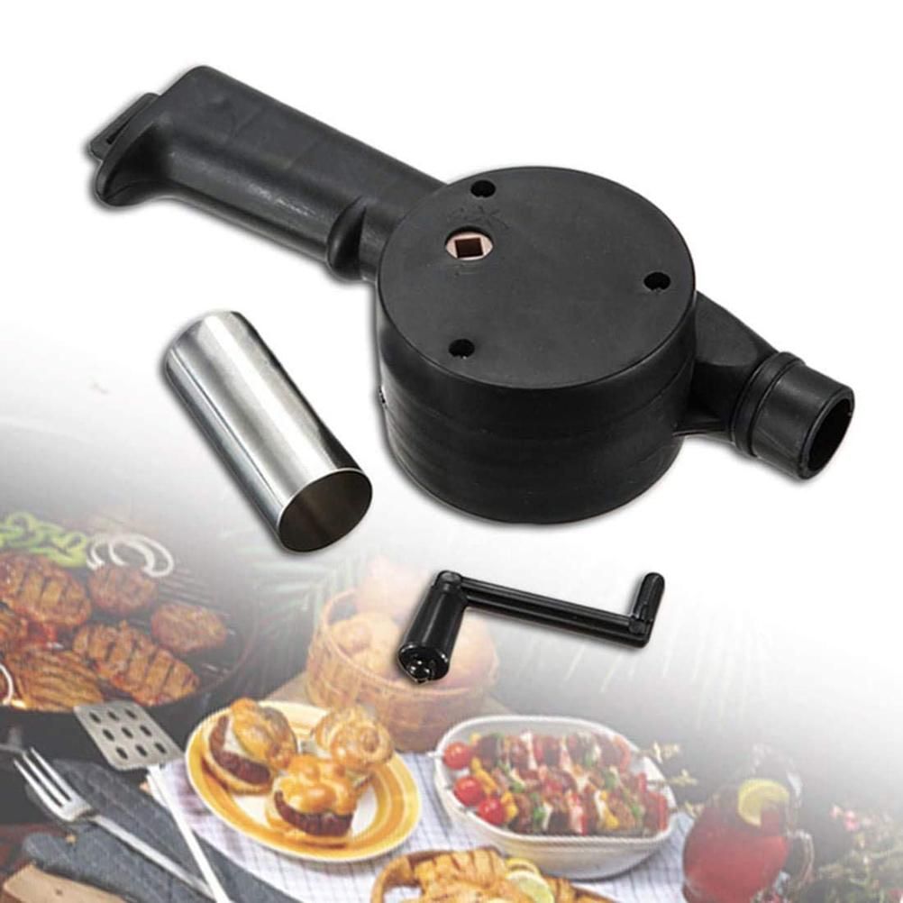 Portable Mini Air Blower 25cm Manual Hand Crank Bellows for Barbecue Fire Air view 6