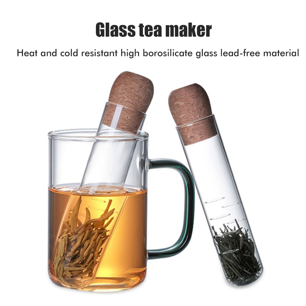 Tea Infuser Heat Resistant Glass Tea Strainer Transparent Tea Cup Strainer view 4