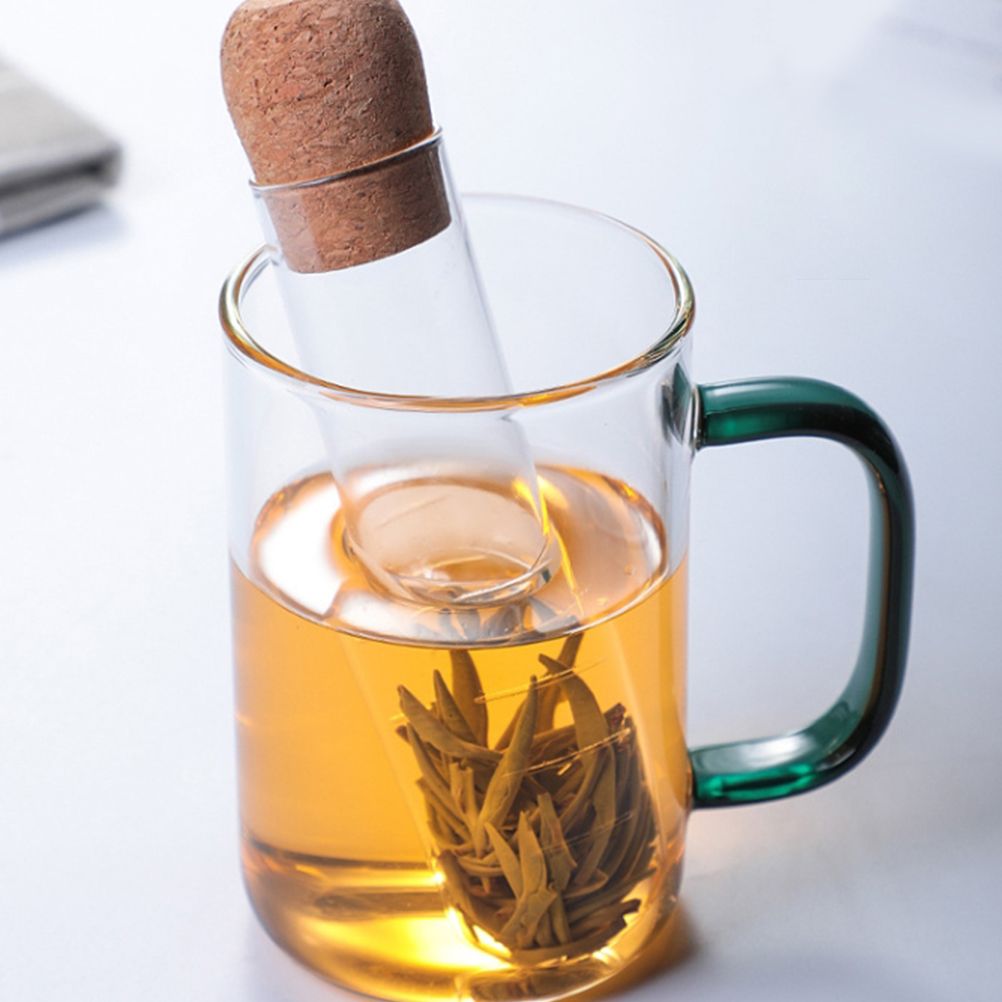 Tea Infuser Heat Resistant Glass Tea Strainer Transparent Tea Cup Strainer view 7