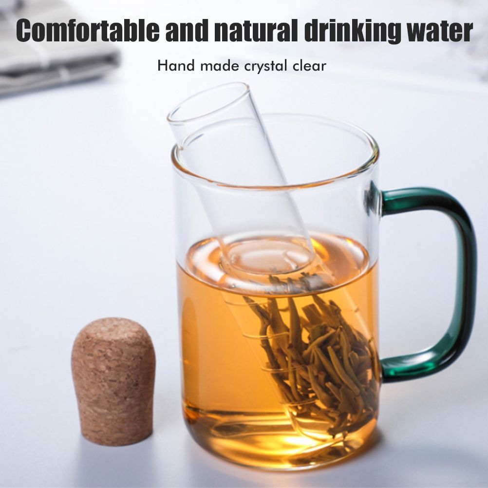 Tea Infuser Heat Resistant Glass Tea Strainer Transparent Tea Cup Strainer view 8