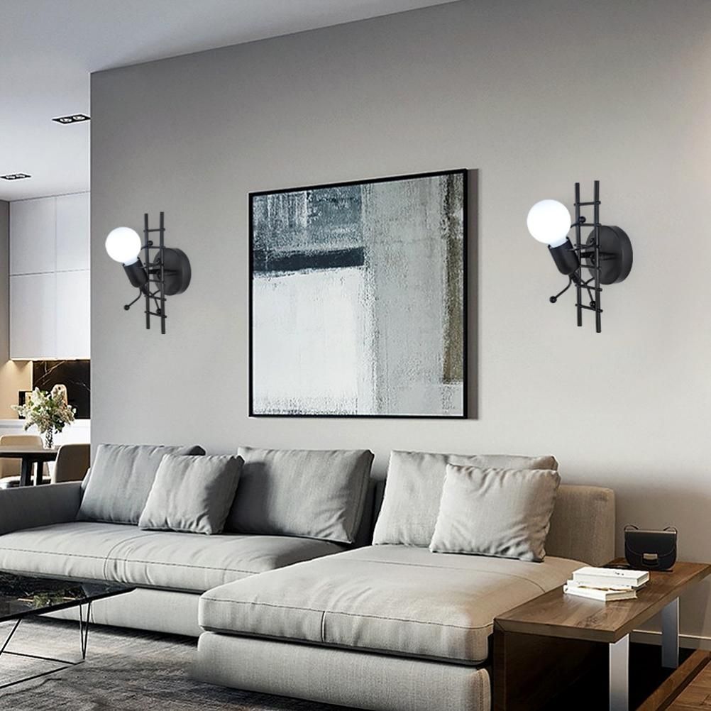Creative Humanoid Indoor LED Wall Lamp Modern Wall Lamp Art Decoration Wall view 5