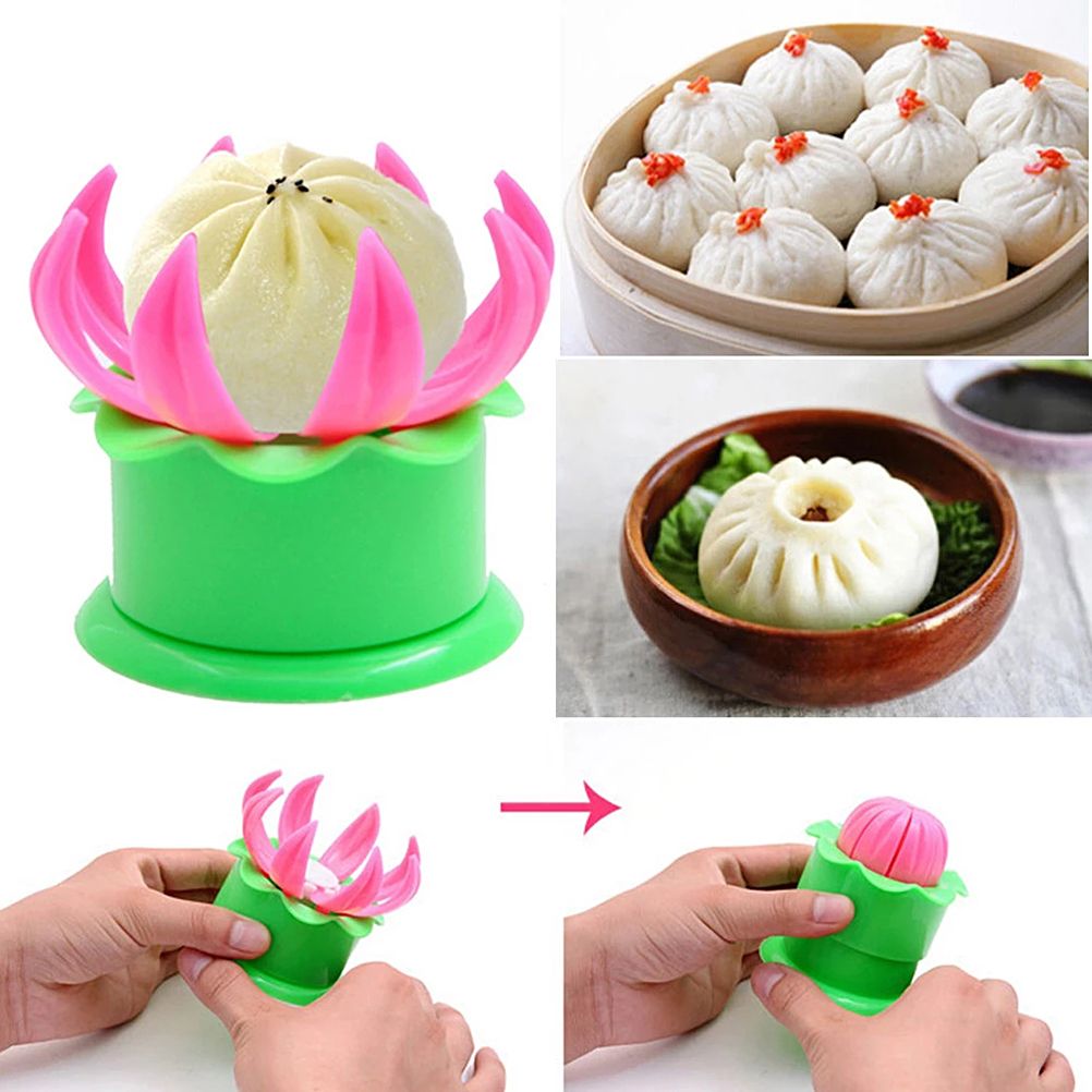 2PCS Manual Dumpling Mold Steamed Stuffed Bun Mold DIY Pastry Pie Mold for view 7