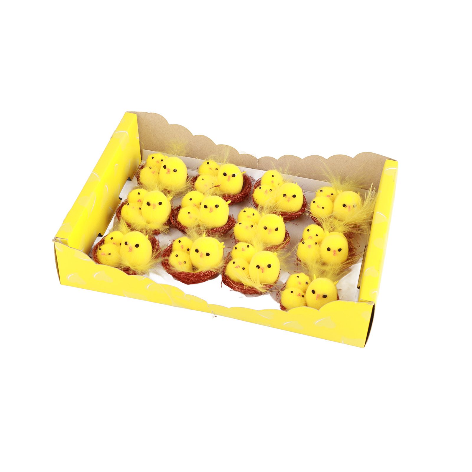 12 Pcs Mini Easter Chicks Yellow Easter Decoration Toy Spring Home Garden view 2