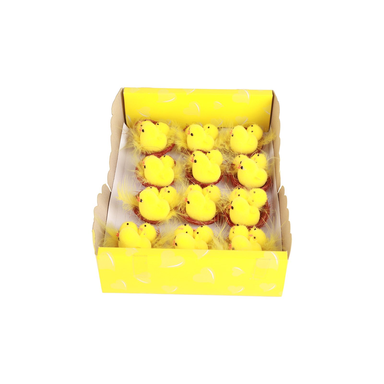 12 Pcs Mini Easter Chicks Yellow Easter Decoration Toy Spring Home Garden view 4