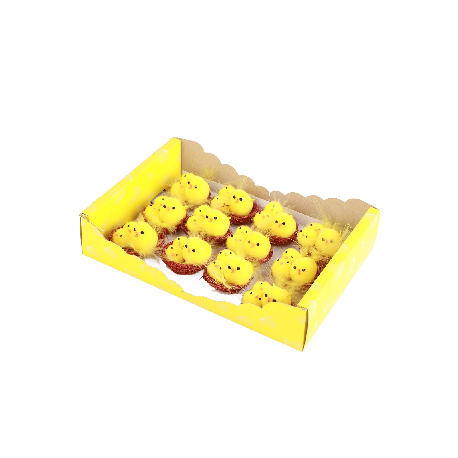 12 Pcs Mini Easter Chicks Yellow Easter Decoration Toy Spring Home Garden view 5