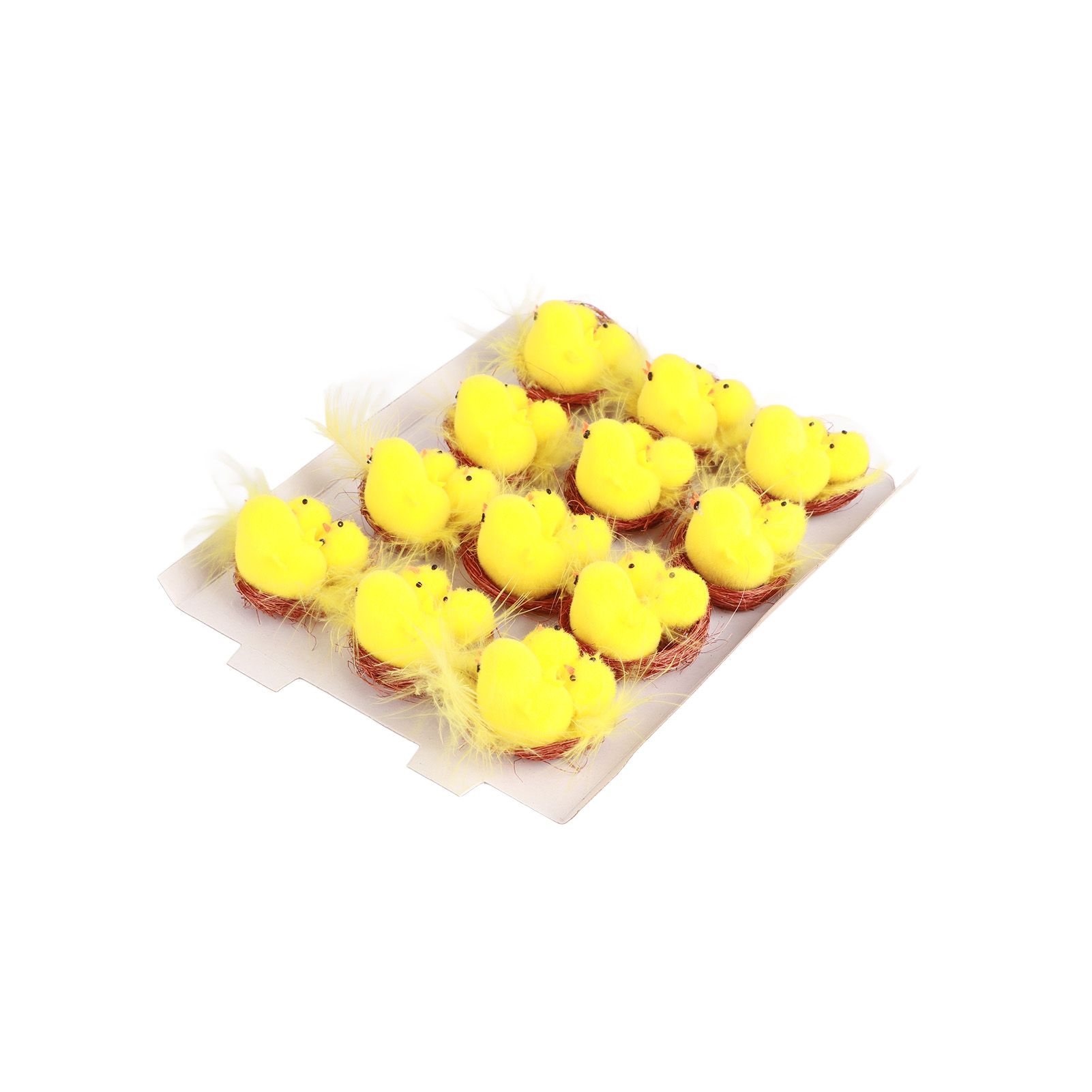 12 Pcs Mini Easter Chicks Yellow Easter Decoration Toy Spring Home Garden view 6