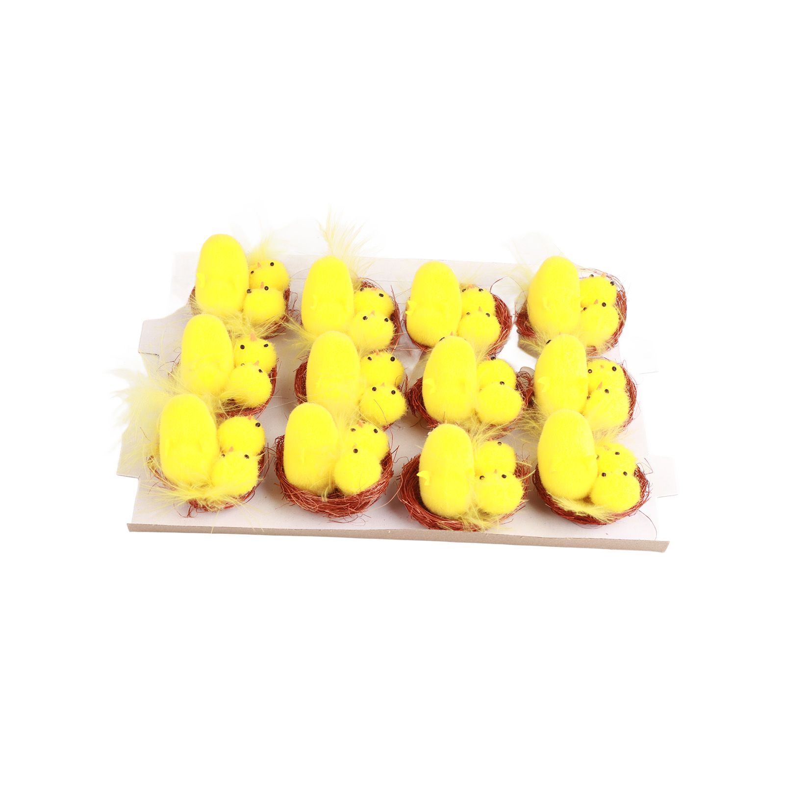 12 Pcs Mini Easter Chicks Yellow Easter Decoration Toy Spring Home Garden view 7