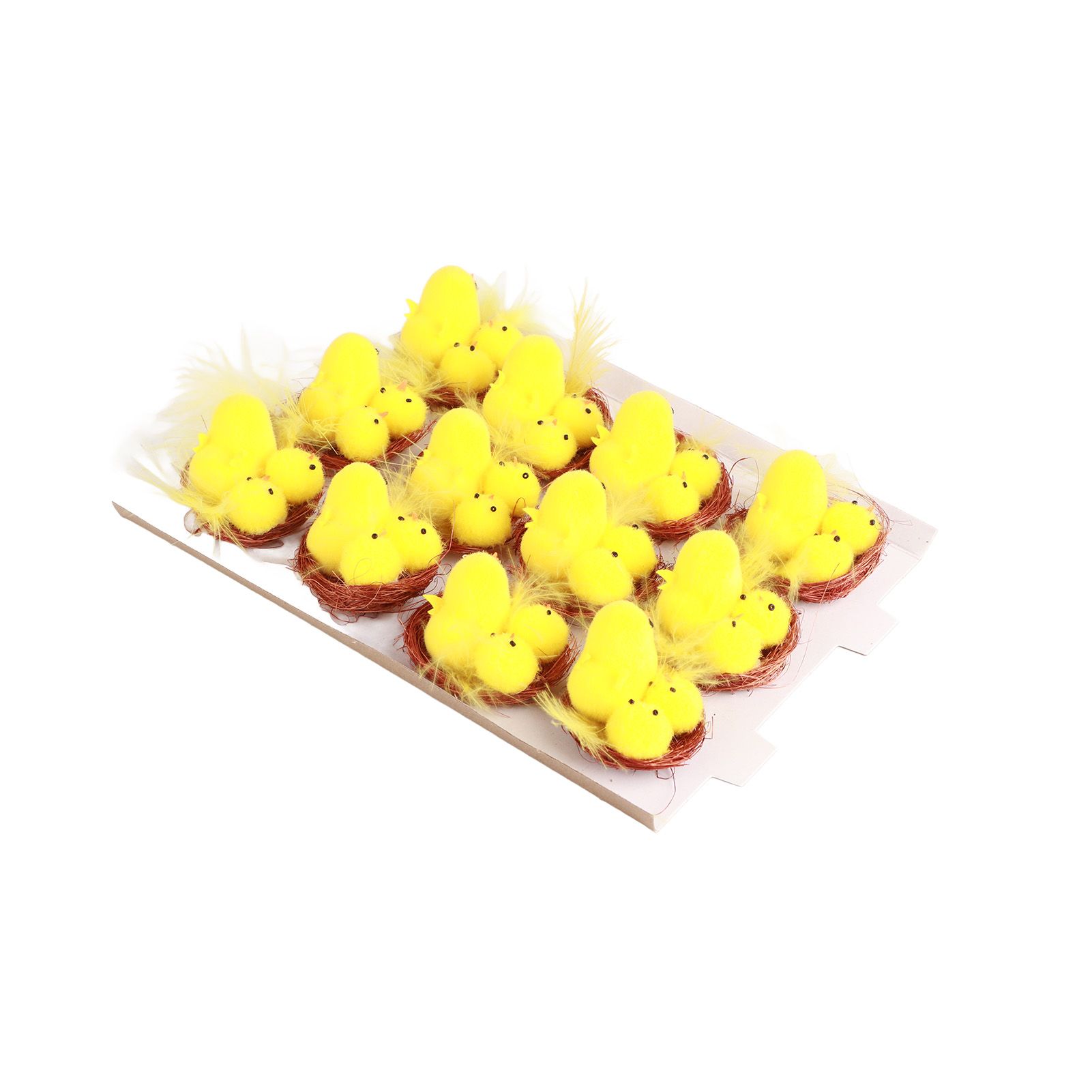12 Pcs Mini Easter Chicks Yellow Easter Decoration Toy Spring Home Garden view 8