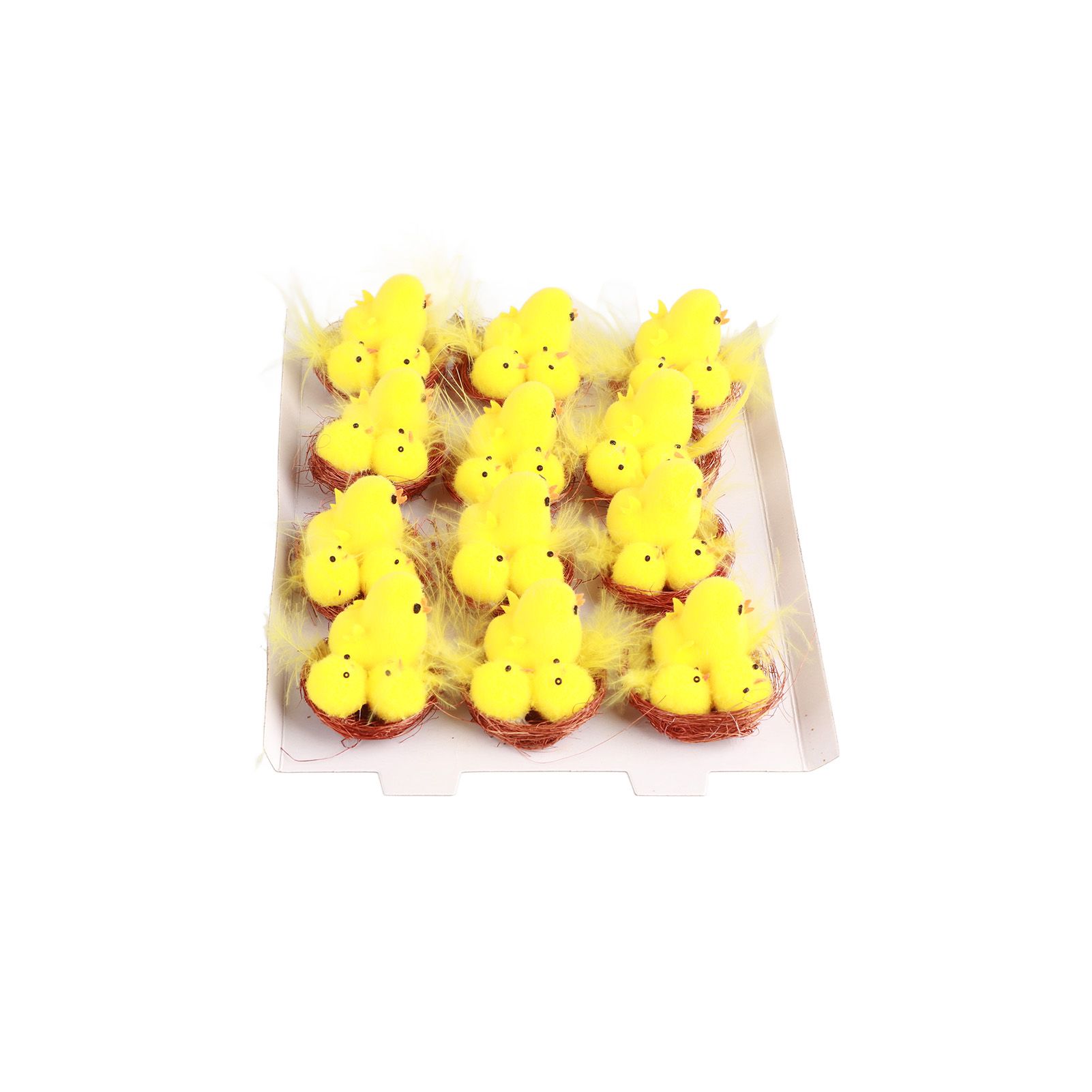 12 Pcs Mini Easter Chicks Yellow Easter Decoration Toy Spring Home Garden view 9