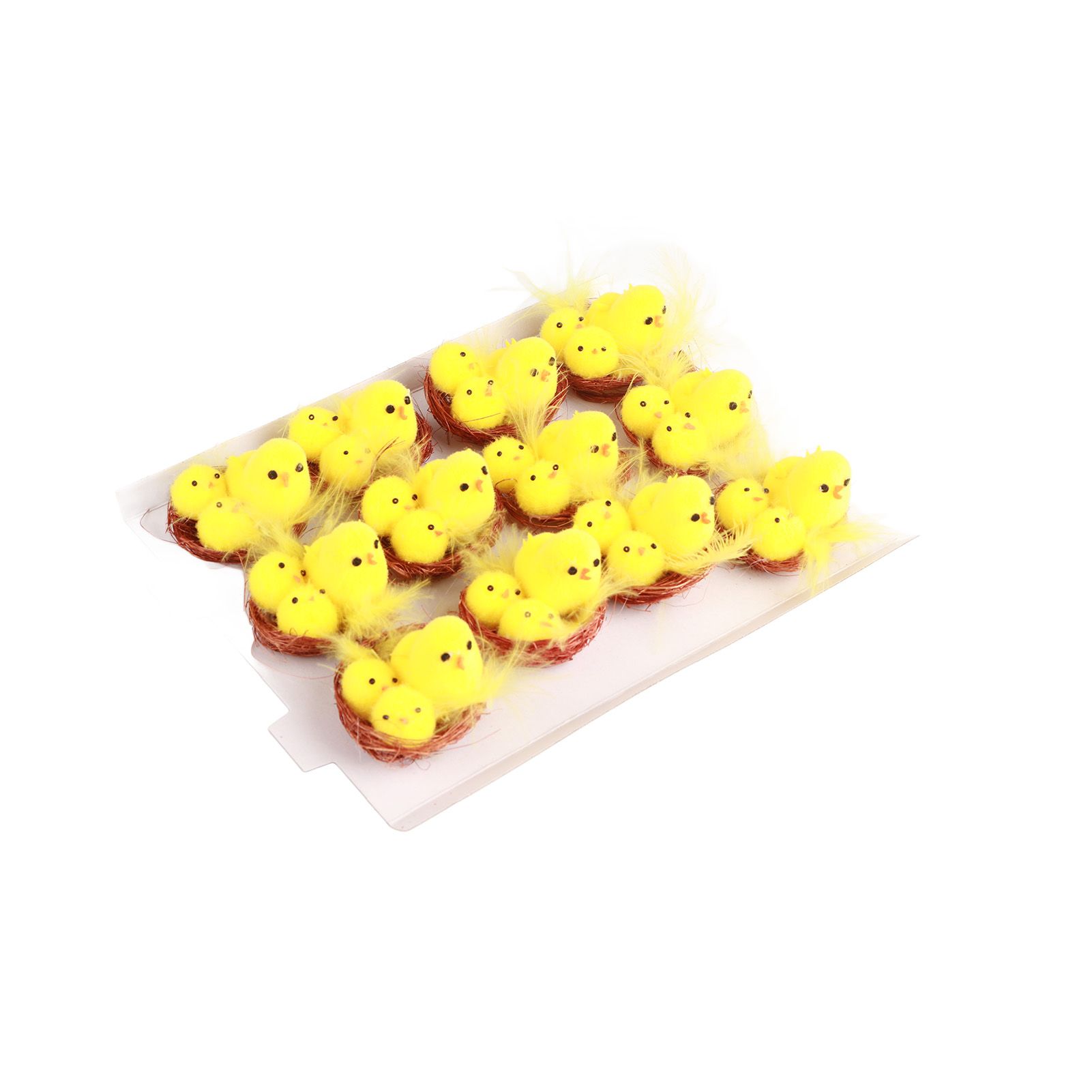 12 Pcs Mini Easter Chicks Yellow Easter Decoration Toy Spring Home Garden view 10