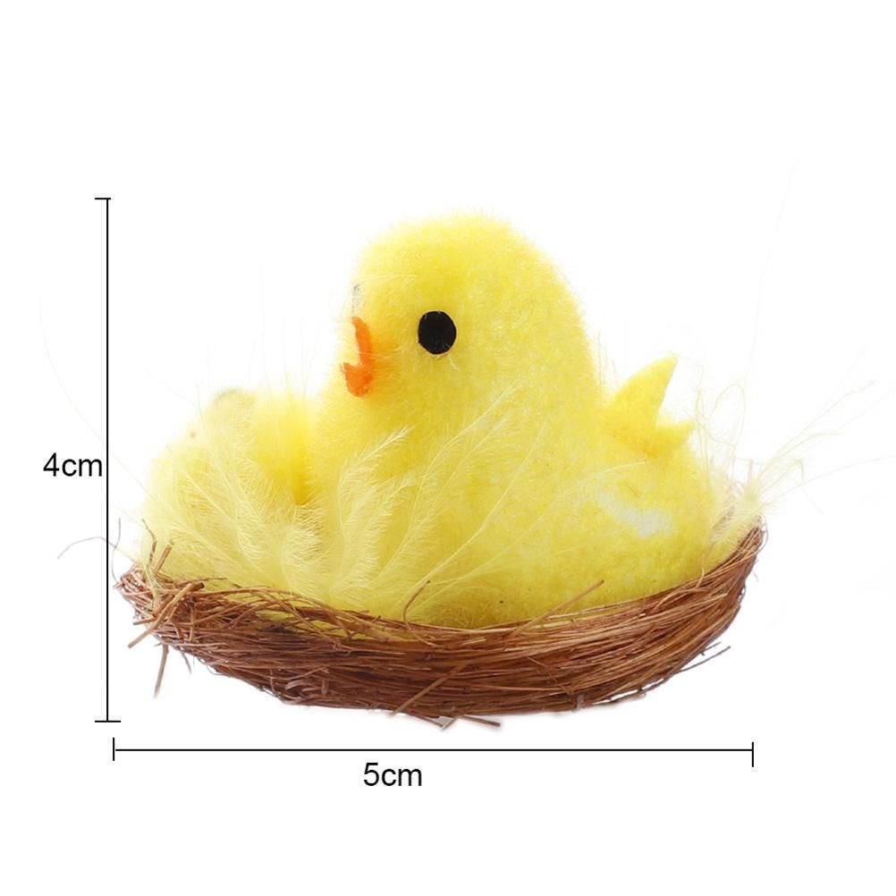 12 Pcs Mini Easter Chicks Yellow Easter Decoration Toy Spring Home Garden view 12