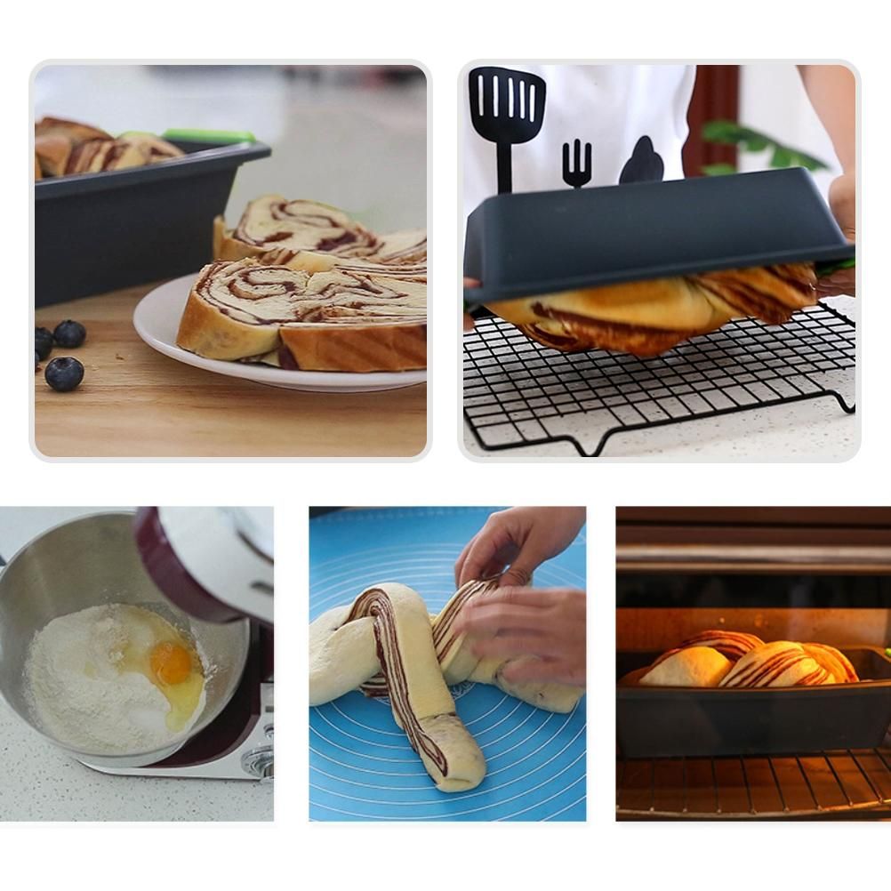 Silicone Baking Mold Loaf Bread Tray Rectangular Bread Baking Tool for DIY view 5