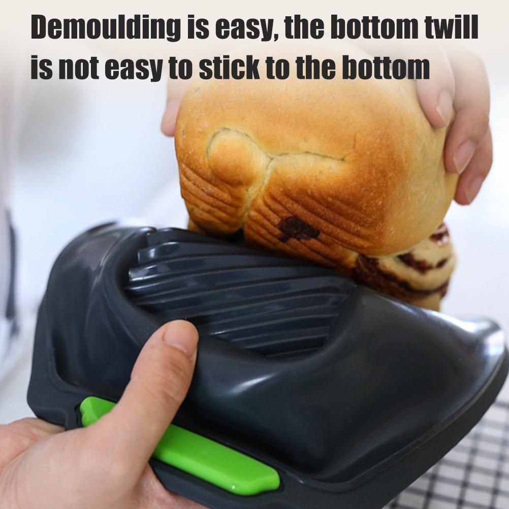 Silicone Baking Mold Loaf Bread Tray Rectangular Bread Baking Tool for DIY view 9