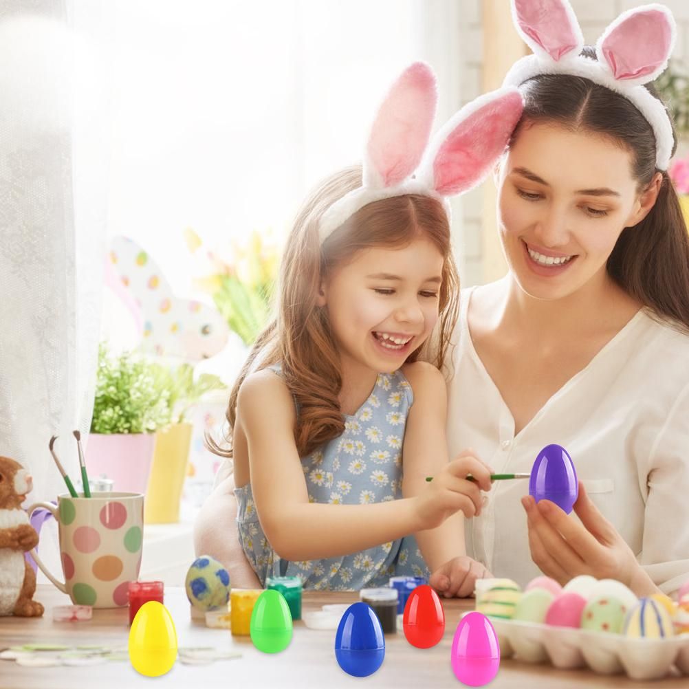12PCS Colorful Easter Eggs Fillable Easter Eggs Crafts Basket Stuffers for view 8