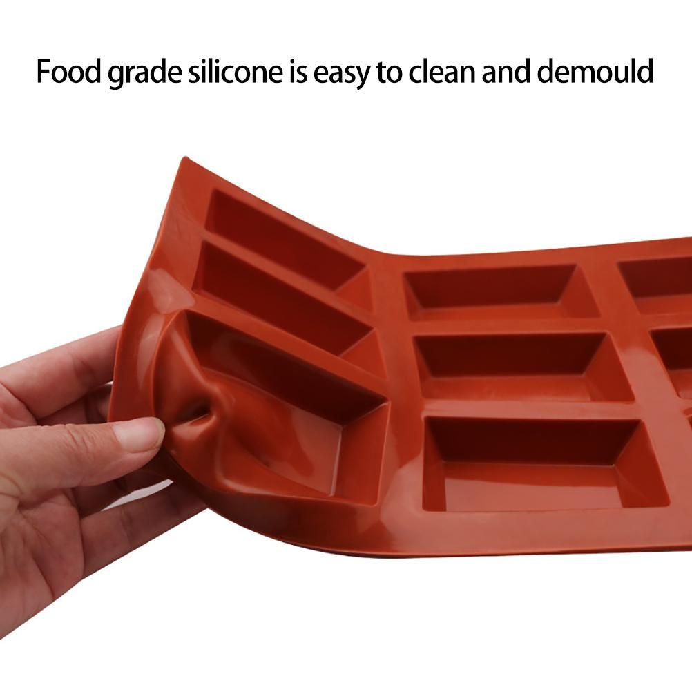 9 Cavity Flexible Baking Mold Rectangular Baking Mold DIY Candy Silicone Molds view 5