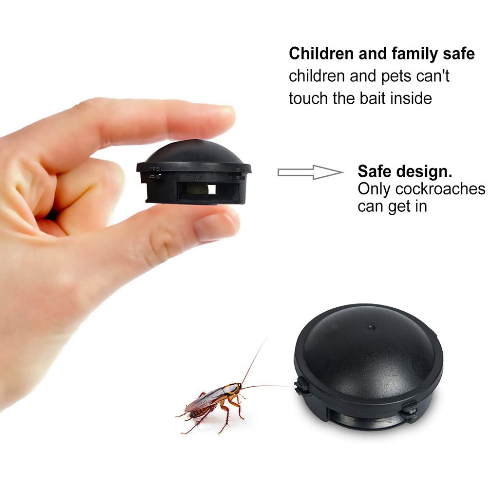 12Pcs Roach Traps Cockroach Killer Built In Bait Indoor Home Cockroach Bait view 2