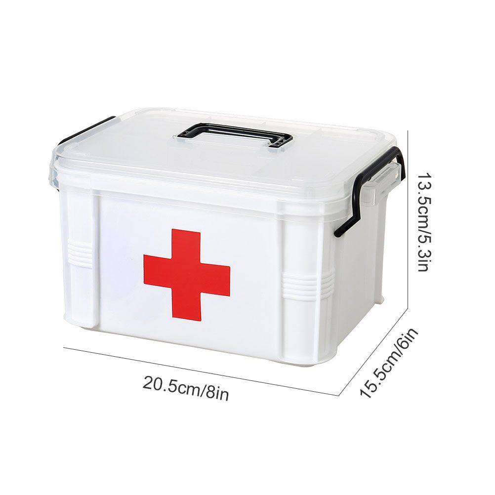 Transparent First Aid Box Portable Medicines Storage Box Safety Emergency Kits view 2