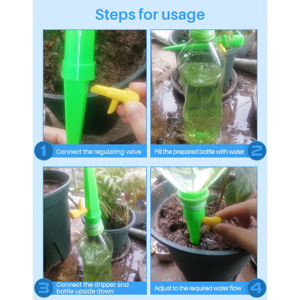 12pcs Self Watering Spikes Plant Waterer Automatic Vacation Drip Irrigation view 3