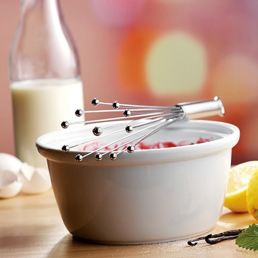 Stainless Steel Balls Whisk Egg Beater Mixing Cooking Tools Firm Durable Cream view 8