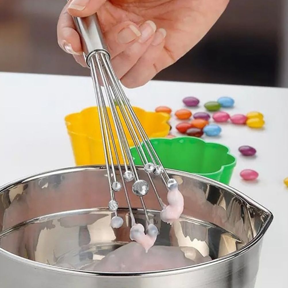 Stainless Steel Balls Whisk Egg Beater Mixing Cooking Tools Firm Durable Cream view 9