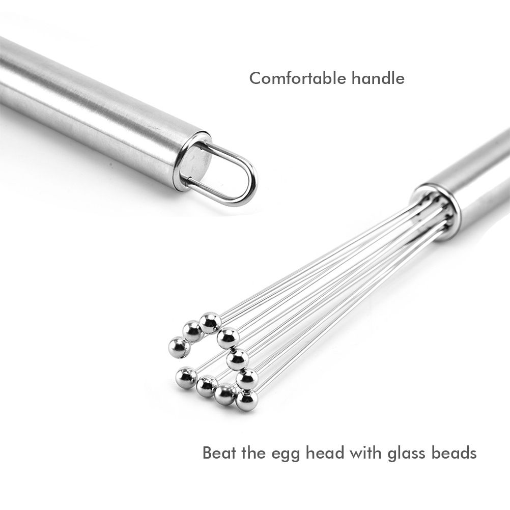 Stainless Steel Balls Whisk Egg Beater Mixing Cooking Tools Firm Durable Cream view 11