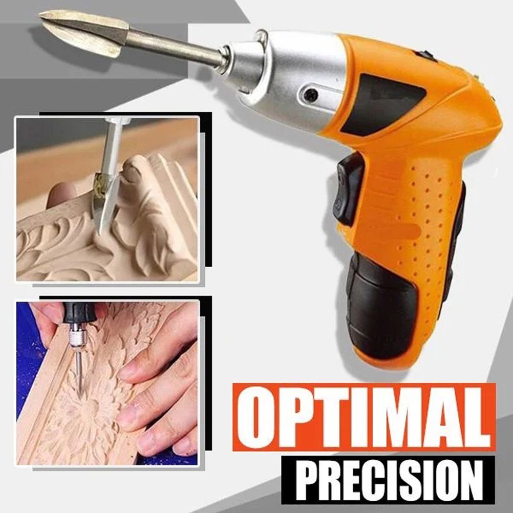 5Pcs/Set Wood Carving And Engraving Drill Bit Milling Cutter Root Carving view 4