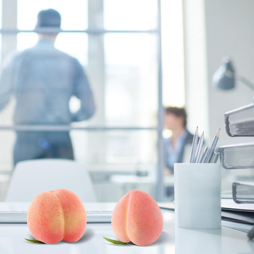 6PCS Artificial Peaches Simulation Peaches Fruits Vivid Props for Home Fruit view 12