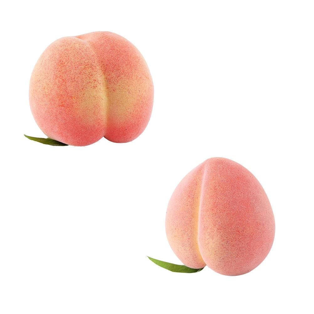 6PCS Artificial Peaches Simulation Peaches Fruits Vivid Props for Home Fruit view 3