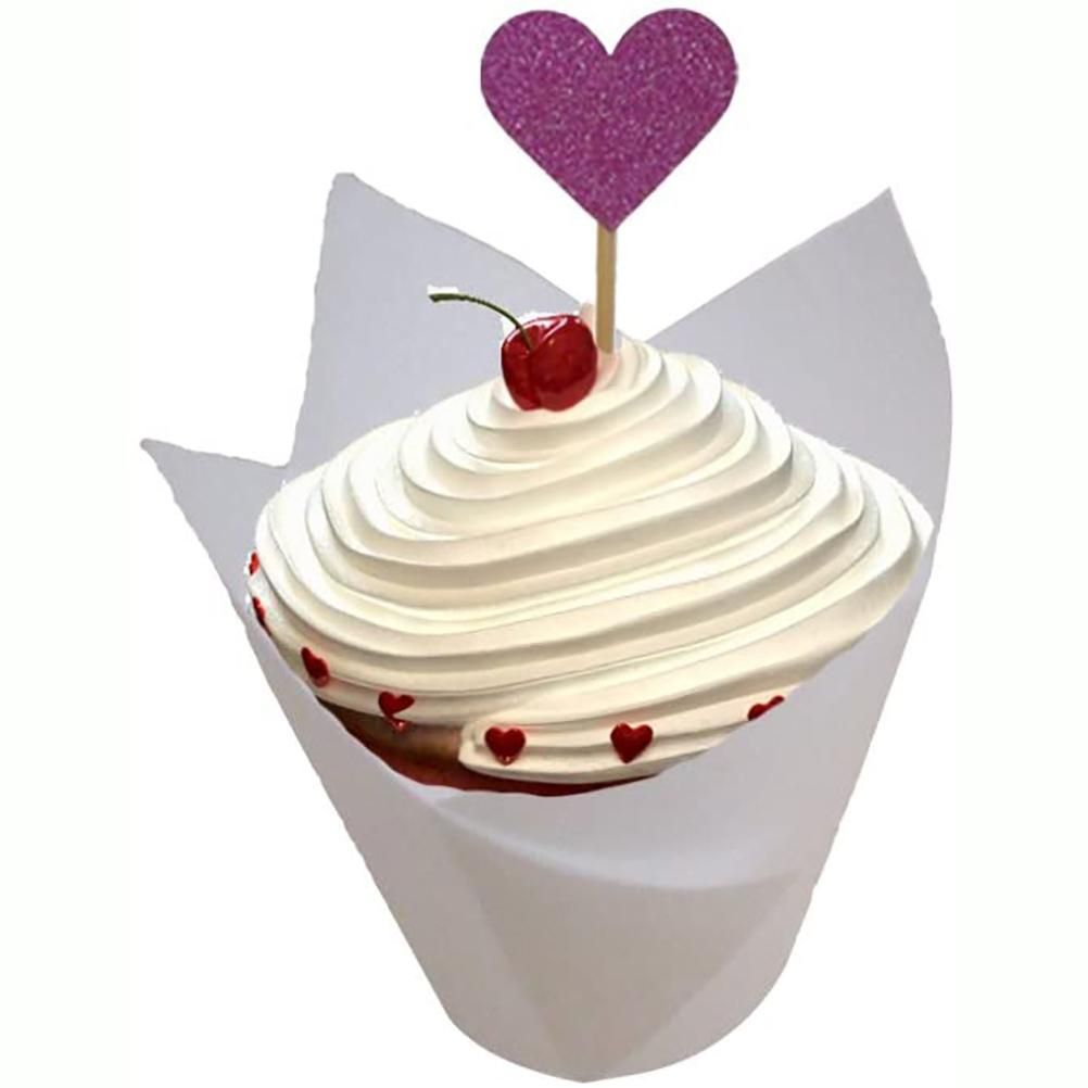 150 Pieces Mini Baking Cups Tulip Baking Cups Cupcake Liners Muffin Liners for view 6