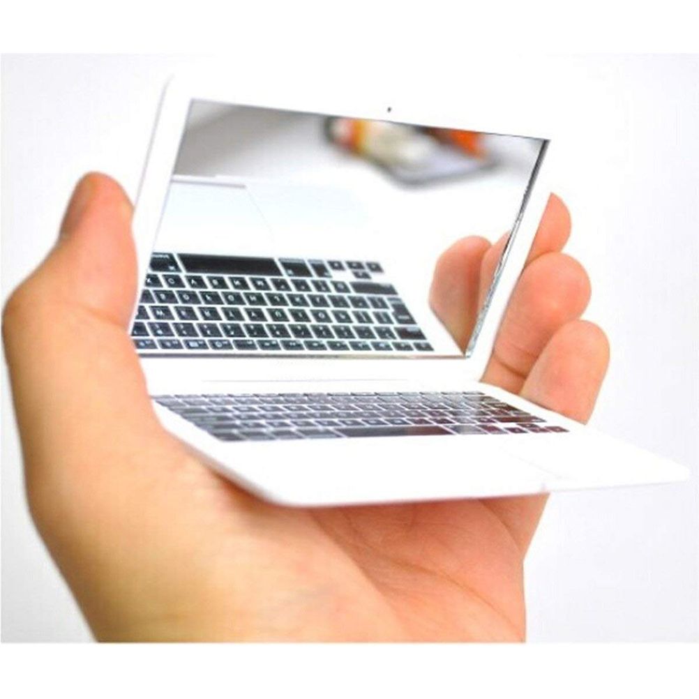 Mini Pocket Laptop Mirror Computer Glass Mirror Home Notebook Mirror view 2