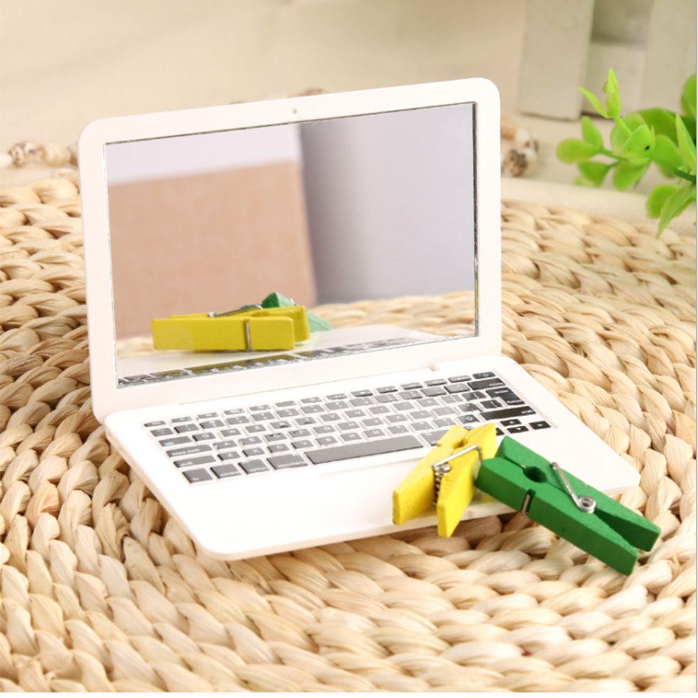 Mini Pocket Laptop Mirror Computer Glass Mirror Home Notebook Mirror view 4