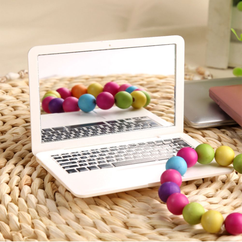 Mini Pocket Laptop Mirror Computer Glass Mirror Home Notebook Mirror view 7