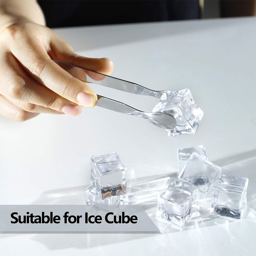 6PCS Ice Tongs Mini Serving Tongs Stainless Steel Kitchen Tongs for Appetizers view 3