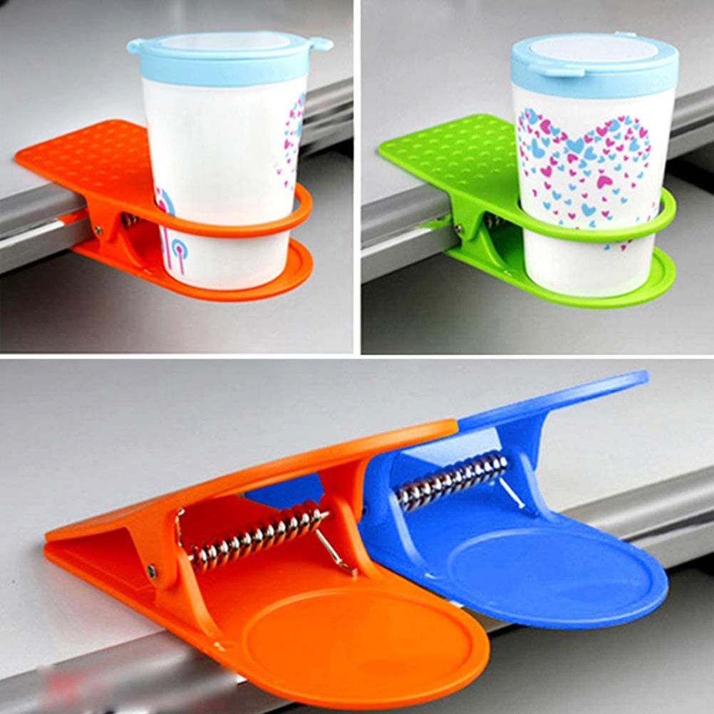 4PCS Cup Holder Clip Multifunction Cup Holder with Clip for Drinking Water Coffee view 5