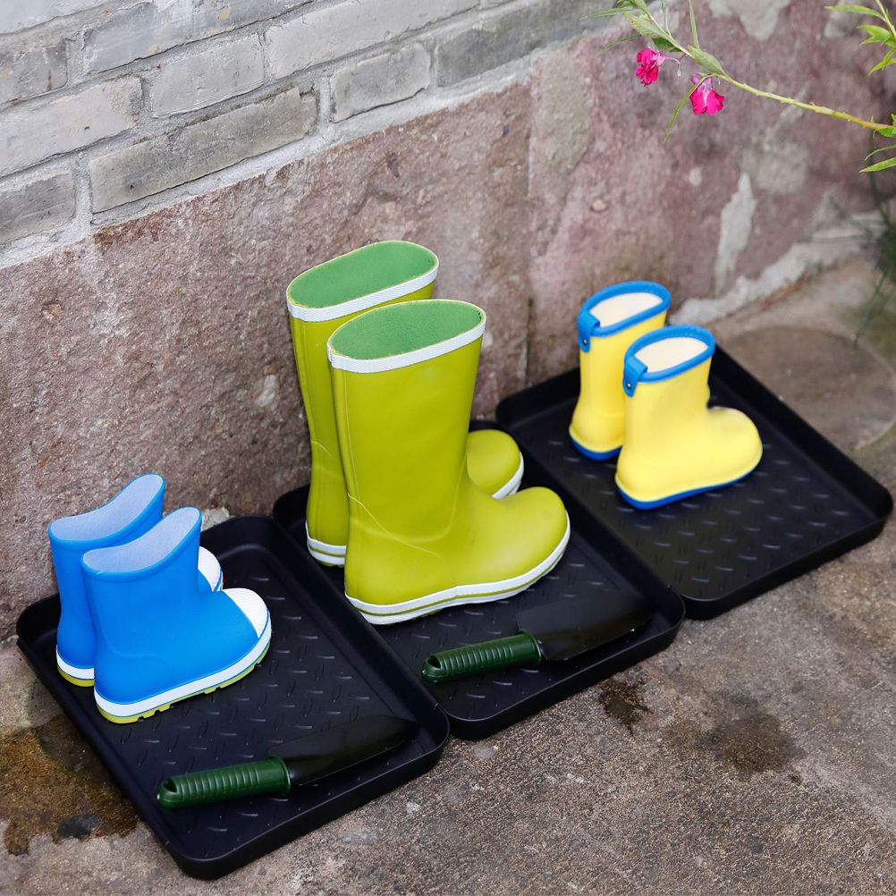 3Pcs Washable Boot Tray Garden Shoe Plate Multifunctional Tray for Plants Pets view 6