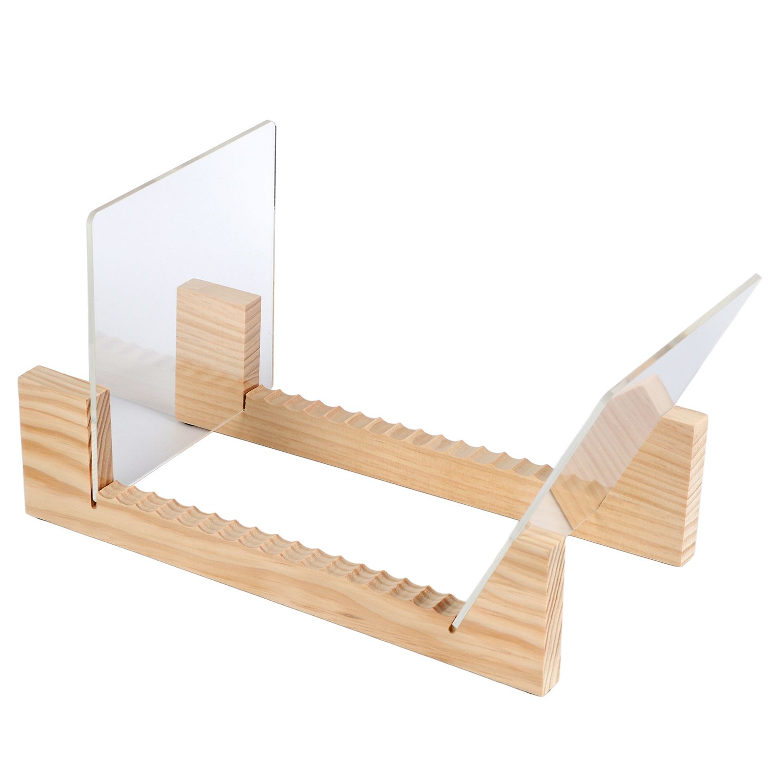 Vinyl Record Storage Holder Stand Rack Wooden CD Display Stand Stackable