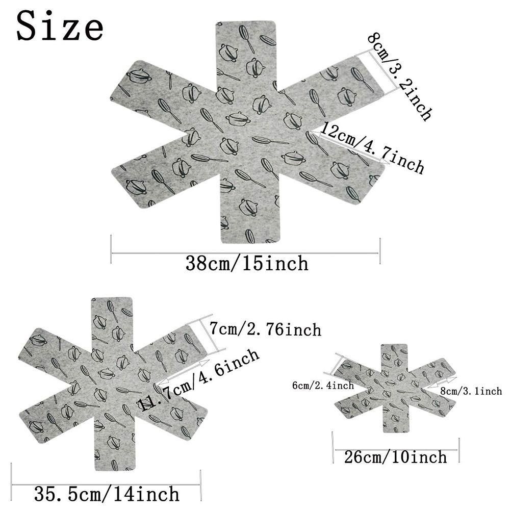 12pcs Pot Pan Protectors Non Woven Divider Pads Reusable Pot Protection Pads view 5